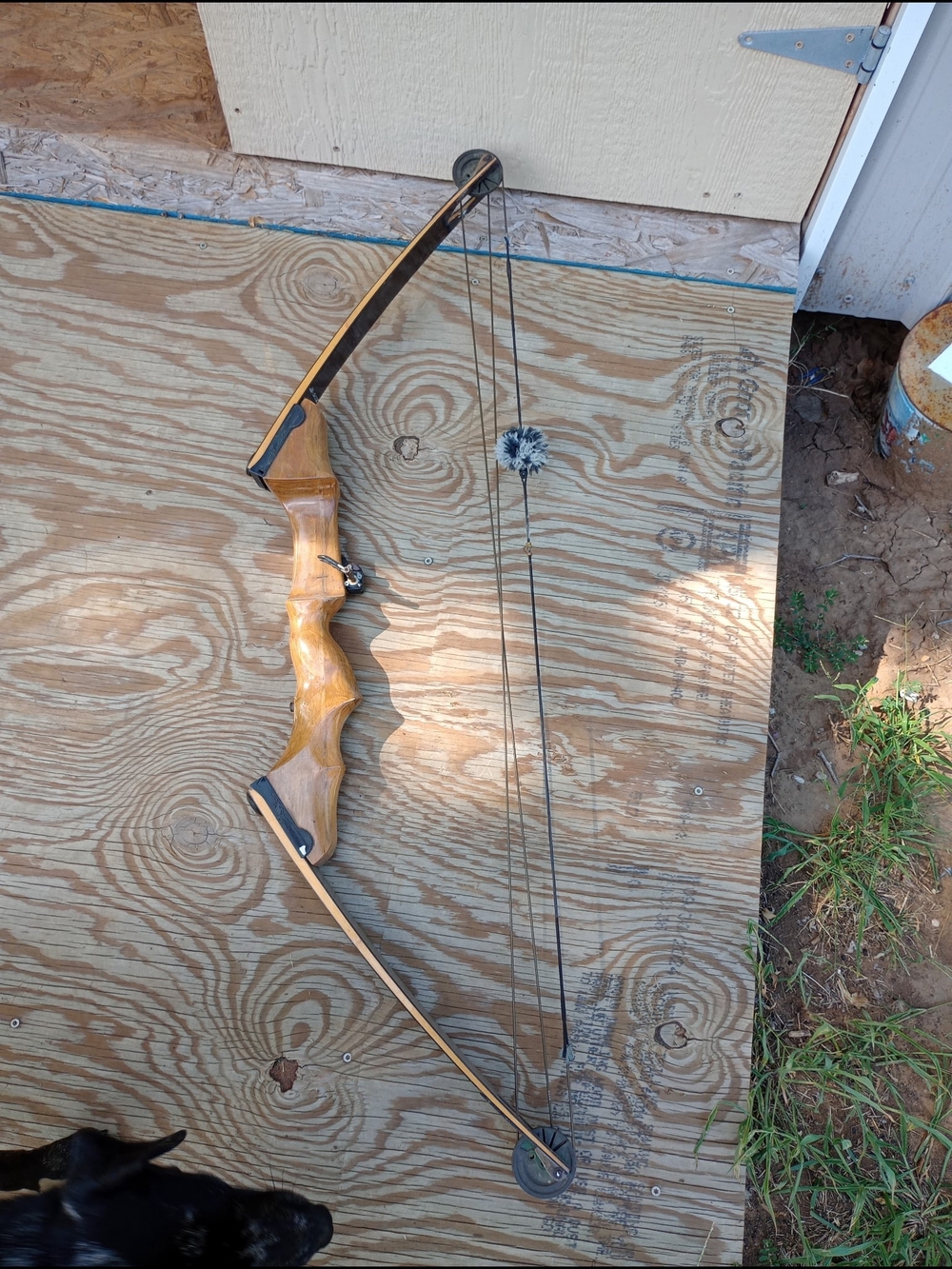 Brown Bear  (Vintage) Traditional Recurve Bow in Natural Wood Finish
